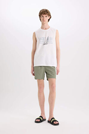 DeFacto File Astarlı Diz Üstü Deniz Şortu E0995AX25HSKH109