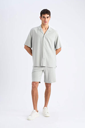DeFacto Relax Fit Yazlık Keten Karışımlı Şort D8835AX25SMKH514