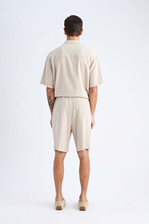 DeFacto Relax Fit Yazlık Keten Karışımlı Şort D8835AX25SMBG751