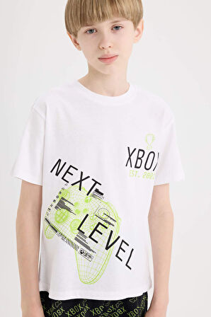DeFacto Erkek Çocuk Xbox Pijama Takımı Kısa Kollu Üst Şort E0339A825SMWT34