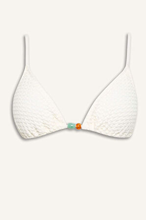 DeFacto Regular Fit Tül Bikini Üstü-Fall in Love E0139AX25SMWT16