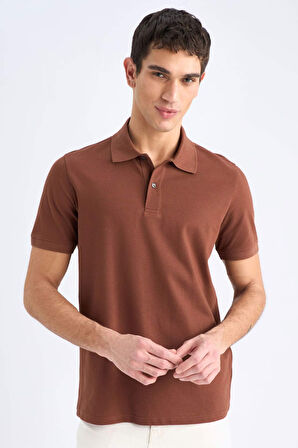 DeFacto Regular Fit Kısa Kollu Basic Düz Pike Kumaş Polo Tişört C1293AX25SPBN319