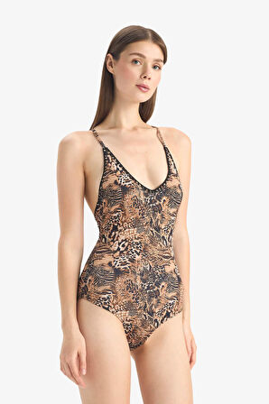 Regular Fit Leopar Desenli Mayo-Fall in Love