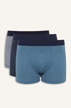 DeFacto Regular Fit Baskılı 3'lü Boxer D9880AX25SPNV135