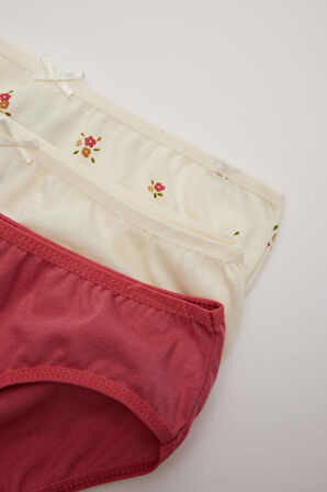 DeFacto Kız Çocuk Desenli 3'lü Slip Külot E1917A824AUBR102