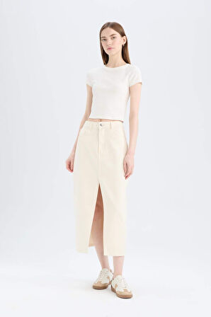 Long  Fit Jean Uzun Boy Etek