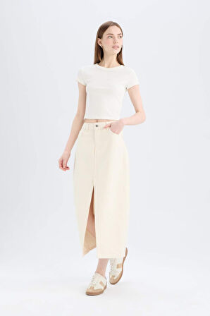 Long  Fit Jean Uzun Boy Etek