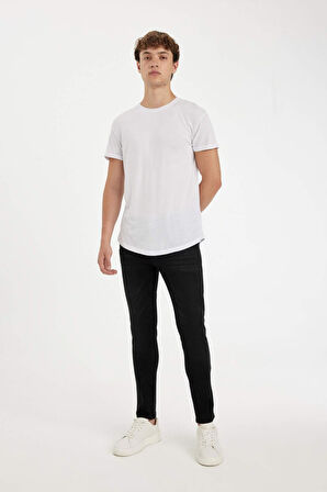 DeFacto Carlo Skinny Fit Ekstra Dar Kalıp Normal Bel Ekstra Dar Paça Jean Pantolon E0181AX24AUNM40