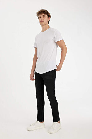DeFacto Carlo Skinny Fit Ekstra Dar Kalıp Normal Bel Ekstra Dar Paça Jean Pantolon E0181AX24AUNM40