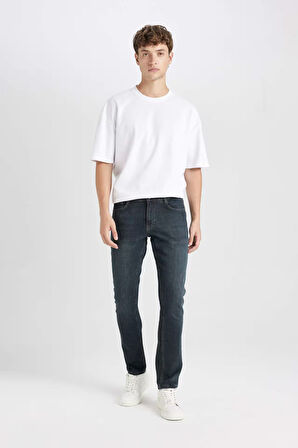 Pedro Slim Fit Dar Kalıp Normal Bel Dar Paça Jean Pantolon