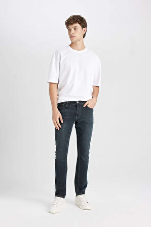 Pedro Slim Fit Dar Kalıp Normal Bel Dar Paça Jean Pantolon
