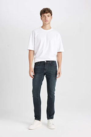 Pedro Slim Fit Dar Kalıp Normal Bel Dar Paça Jean Pantolon