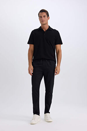 DeFacto Yazlık Jogger Chino Pantolon Beli Bağcıklı Cepli Düz Paça Z9933AZ25SPBK81