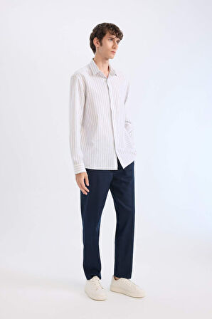 Yazlık Jogger Pantolon Basic Düz Cepli Dar Paça