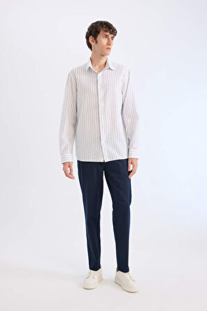Yazlık Jogger Pantolon Basic Düz Cepli Dar Paça