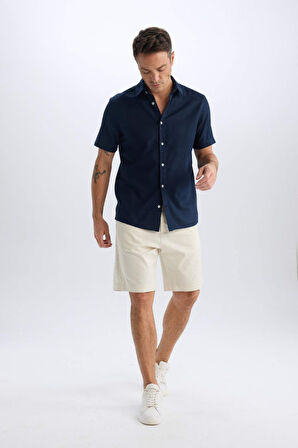 DeFacto %100 Pamuk Regular Fit Gabardin Bermuda Şort C7684AX25SPER117