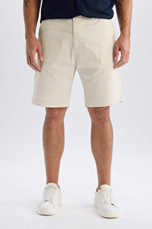 DeFacto %100 Pamuk Regular Fit Gabardin Bermuda Şort C7684AX25SPER117