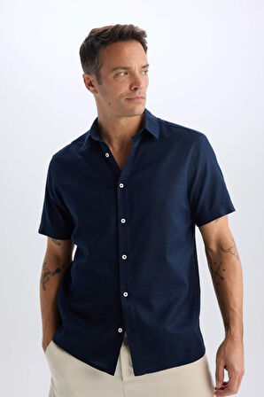 DeFacto Regular Fit Polo Yaka Kısa Kollu Gömlek D6105AX25SPNV253