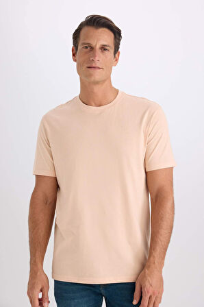DeFacto New Regular Fit Bisiklet Yaka Basic Düz %100 Pamuk Kısa Kollu Tişört V7699AZ25SPPN672