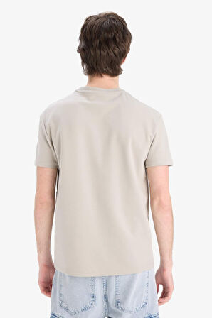 DeFacto Regular Fit Bisiklet Yaka Baskılı Kısa Kollu Pamuklu Ağır Kumaş Tişört Z3073AZ25SMBG730