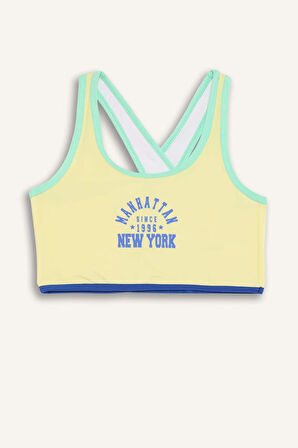 Kız Çocuk Baskılı Bikini Takımı