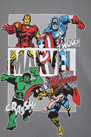 DeFacto Erkek Çocuk Marvel Comics Bisiklet Yaka Kısa Kollu Tişört E3090A825SMGR455