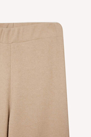 Antrasit Triko Pantolon Wide Leg Geniş Bol Paça Selanik Kumaş Basic Düz
