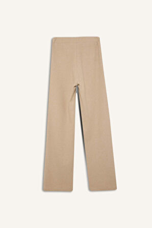Antrasit Triko Pantolon Wide Leg Geniş Bol Paça Selanik Kumaş Basic Düz