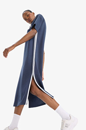 DeFactoFit NBA New York Knicks Kısa Kollu Pike Elbise E3620AX25SMNV94
