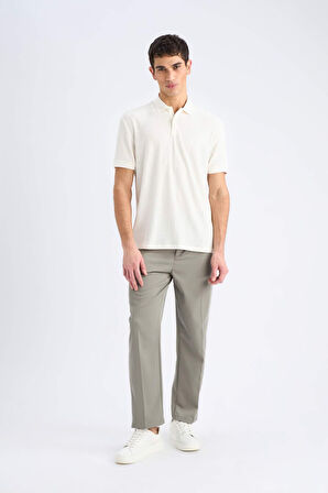 DeFacto Regular Fit Polo Yaka Kısa Kollu Triko Tişört C4140AX25SMER85