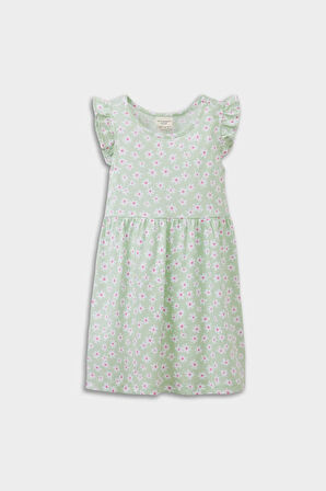 DeFacto Kız Bebek Çiçek Desenli Kısa Kollu Yazlık Elbise A0136A525SMGN1114