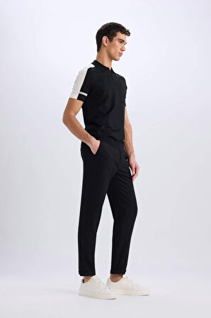 Jogger Fermuarlı Paça Yazlık Kumaş Pantolon