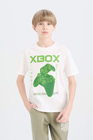 DeFacto Erkek Çocuk Xbox Bisiklet Yaka Kısa Kollu Tişört E3100A825SMWT34