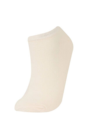 Defacto E2128 Çok Renkli Kadın 5'li Pamuklu Patik Çorap