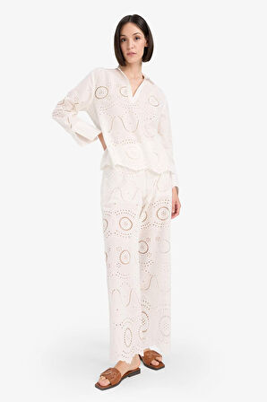 Regular Fit Brode Plaj Gömleği-Fall in Love 