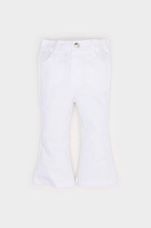 DeFacto Kız Bebek Flare Fit İspanyol Paça Gabardin Pantolon E1798A525SMWT34