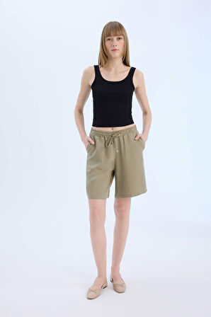 DeFacto Slim Fit Dar Kesim Basic Düz Bisiklet Yaka Fitilli Kaşkorse Atlet E5540AX25SMBK81