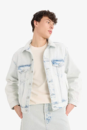 Oversize Geniş Kalıp Mevsimlik Baharlık  Jean Ceket