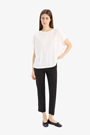 Bisiklet Yaka Basic Düz Modal Kısa Kollu Tişört