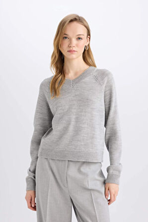 Regular Fit Bisiklet Yaka Kazak