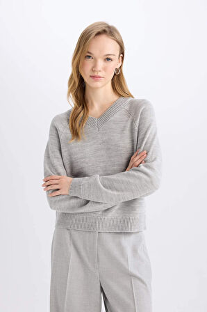 Regular Fit Bisiklet Yaka Kazak