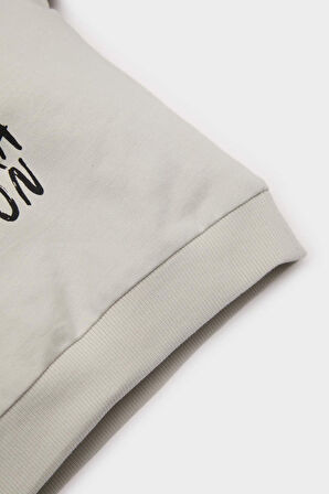 DeFacto Erkek Bebek Bisiklet Yaka Baskılı Sweatshirt E5936A525SPGR107