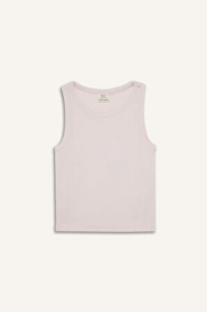 DeFacto Kız Çocuk Bisiklet Yaka 2'li Atlet B6704A825SMPN447