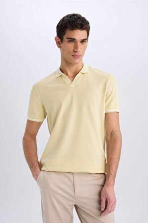 DeFacto Regular Fit Polo Yaka Kısa Kollu Tişört E2251AX25SMGN654