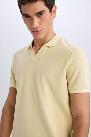DeFacto Regular Fit Polo Yaka Kısa Kollu Tişört E2251AX25SMGN654