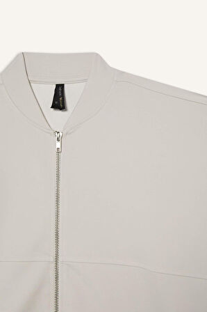 DeFacto Relax Fit Hakim Yaka Basic Düz Fermuarlı Soft Touch Sweatshirt E5817AX25SPBG350