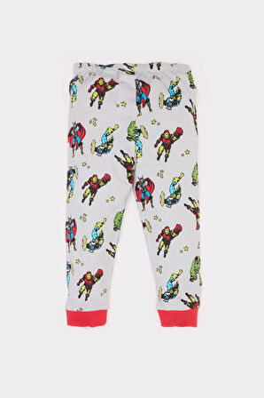 DeFacto Erkek Bebek Marvel Comics Pijama Takımı Uzun Kollu Penye Üst Beli Lastikli Uzun Alt E4774A525SPGR91