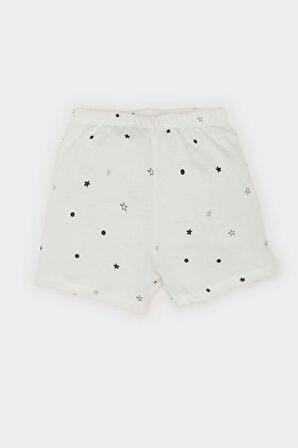 DeFacto Kız Bebek 101 Dalmatians Pijama Takımı Kısa Kollu Penye Üst Beli Lastikli Şort E4616A525SMWT47