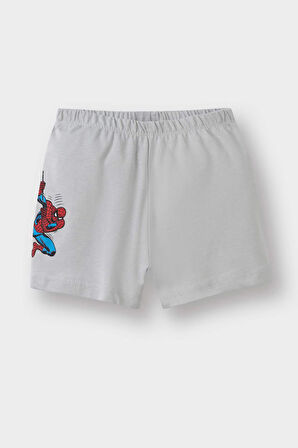 DeFacto Erkek Bebek Marvel Comics Pijama Takımı Kısa Kollu Penye Üst Esnek Belli Şort E4782A525HSGR91