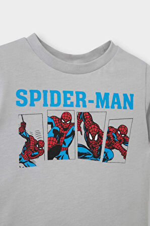 DeFacto Erkek Bebek Marvel Comics Pijama Takımı Kısa Kollu Penye Üst Esnek Belli Şort E4782A525HSGR91